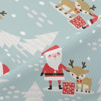 Christmas Winter Pattern Piqué
