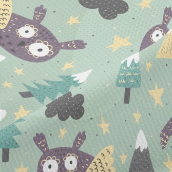 Picture Book Style Owl Piqué