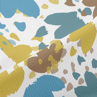 Colorful Flower Shapes Piqué