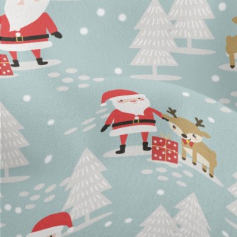 Christmas Winter Pattern Lightweight Performance Linen