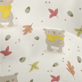 Autumn Scarf Bear Lightweight Performance Linen
