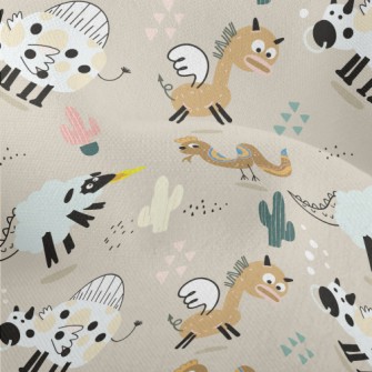 Animals Turn Into Strange Mons Lightweight Performance Linen