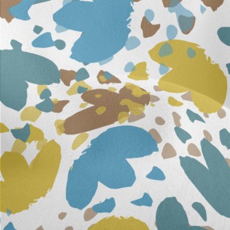 Colorful Flower Shapes Lightweight Performance Linen