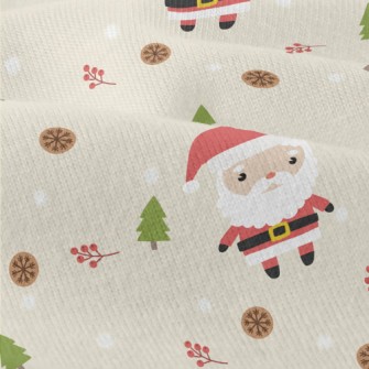 Santa Claus And Cute Elk Modern Jersey