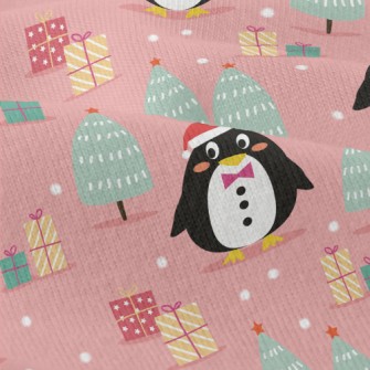 Penguin Wearing Santa Hat Modern Jersey
