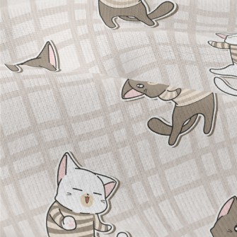 Cute Cat In Sweater Modern Jersey