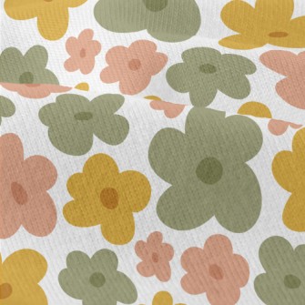 Hand Drawn Colorful Flowers Modern Jersey