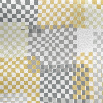 Pattern Made Of Squares Jersey Backed Fleece