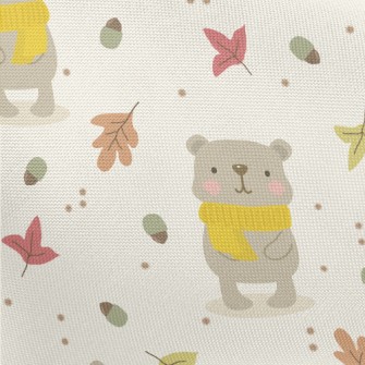 Autumn Scarf Bear Pongee