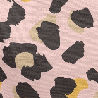 Hand Painted Pink Leopard Prin Pongee