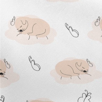 Puppy Sleeping Comfortably Pongee