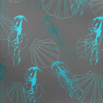 Line Jellyfish And Shells Pongee