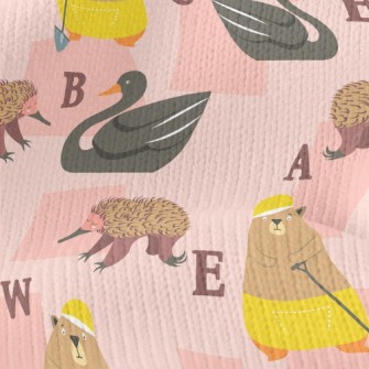 Colorful Cute Animals Stretch Jersey