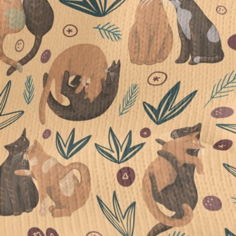 Realistic Love Cats Stretch Jersey