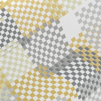 Pattern Made Of Squares Midweight Cotton Poplin