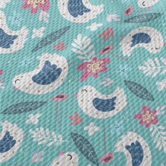 Gorgeous And Delicate Birds An Birdseye Piqué