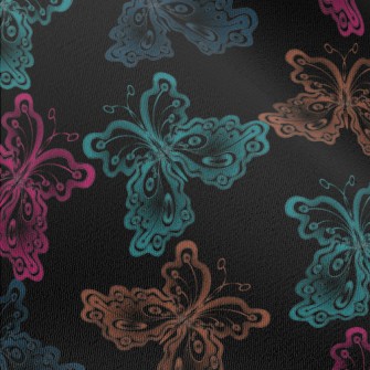 Colorful Gorgeous Butterfly Chiffon
