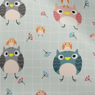 Colorful Silly Owl Chiffon