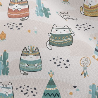 Cute Indian Cat Chiffon