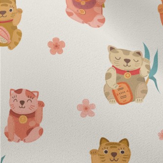 Colorful Cute Lucky Cat Chiffon