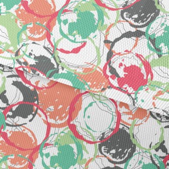 Colorful Hand-painted Circle B Waterproof Oxford