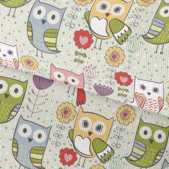 Various Colorful Owls Waterproof Oxford