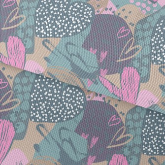 Colorful Messy Love Pattern Waterproof Oxford