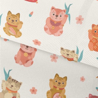 Colorful Cute Lucky Cat Waterproof Oxford