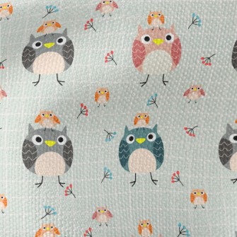 Colorful Silly Owl Waterproof Canvas