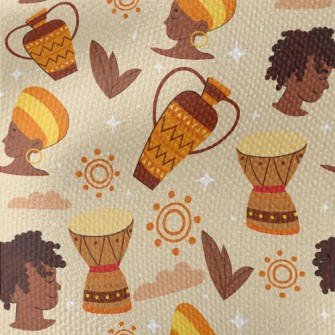 Africans And Ethnic Pottery Waterproof Canvas