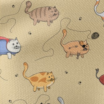 Cute Cats In Various Costumes Waterproof Canvas