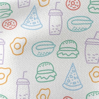 Color Line Fast Food Waterproof Canvas