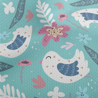 Gorgeous And Delicate Birds An Athletic Mesh Flat Back