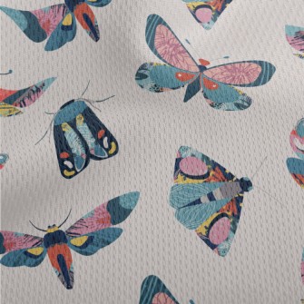 Colorful Abstract Butterflies  Athletic Mesh Flat Back