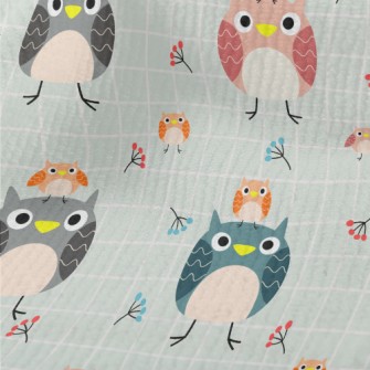 Colorful Silly Owl Terry