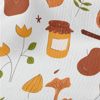 Autumn Hand Drawn Pattern Terry