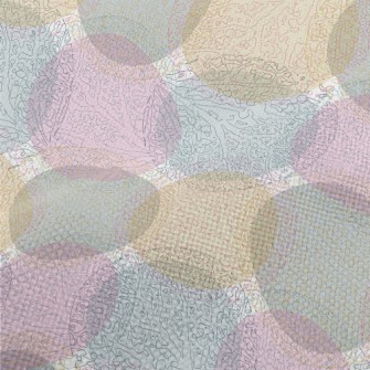 Colorful Circular Branch Patte Performance Linen