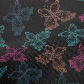 Colorful Gorgeous Butterfly Performance Linen