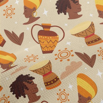 Africans And Ethnic Pottery Performance Linen