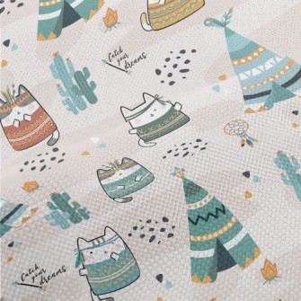 Cute Indian Cat Performance Linen