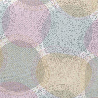 Colorful Circular Branch Patte Twill