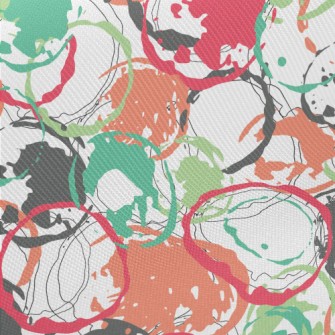 Colorful Hand-painted Circle B Twill