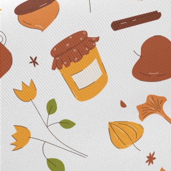 Autumn Hand Drawn Pattern Twill