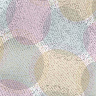 Colorful Circular Branch Patte Standard Corduroy