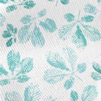 Green Leaf Rubbing Standard Corduroy