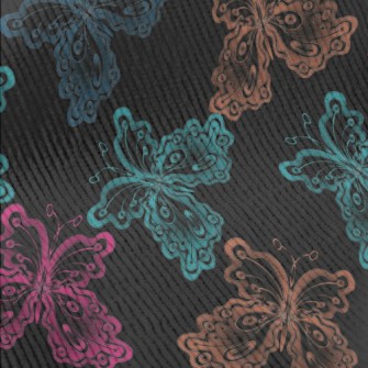 Colorful Gorgeous Butterfly Standard Corduroy