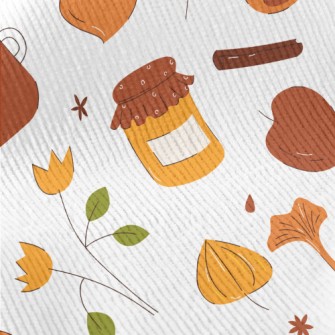 Autumn Hand Drawn Pattern Standard Corduroy
