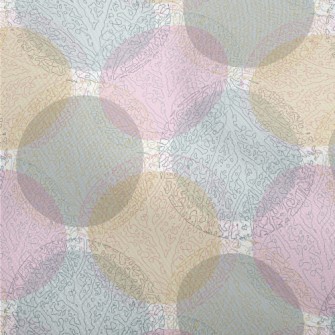 Colorful Circular Branch Patte Dobby