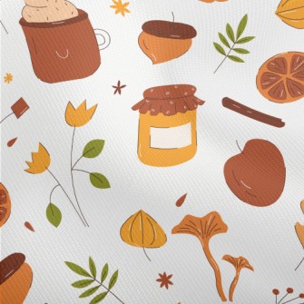 Autumn Hand Drawn Pattern Dobby