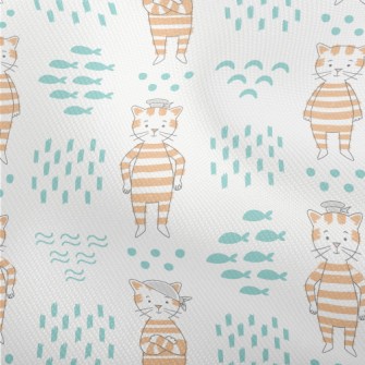 Hand Drawn Textured Cat And Fi Dobby